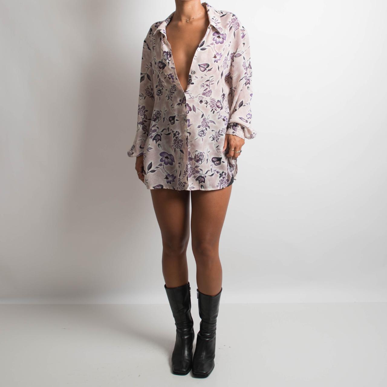 PURPLE FLORAL BLOUSE