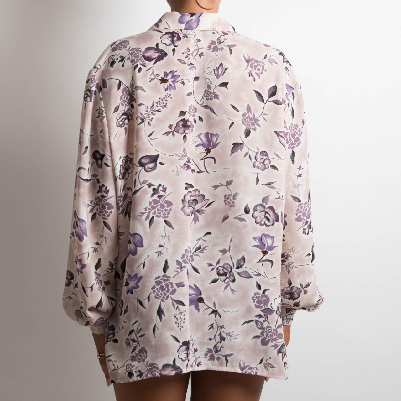 PURPLE FLORAL BLOUSE