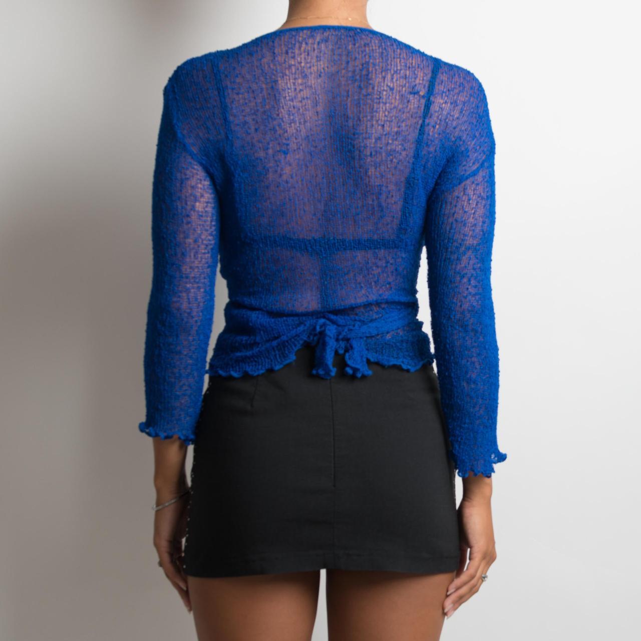 COBALT CROCHET LONG SLEEVE