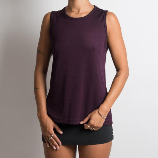 PURPLE SLEEVELESS TOP