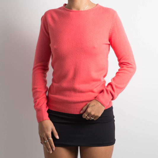 CORAL CASHMERE LONG SLEEVE