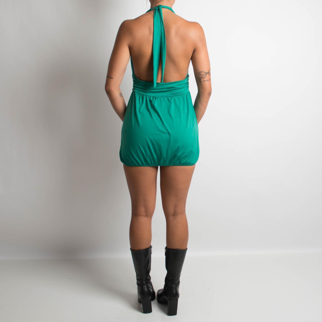 GREEN HALTER TOP / DRESS