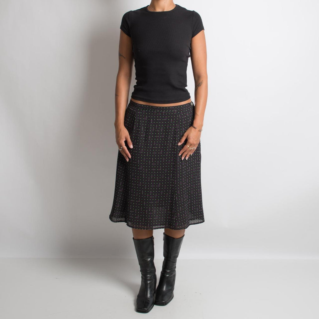 POLKA DOT MIDI SKIRT