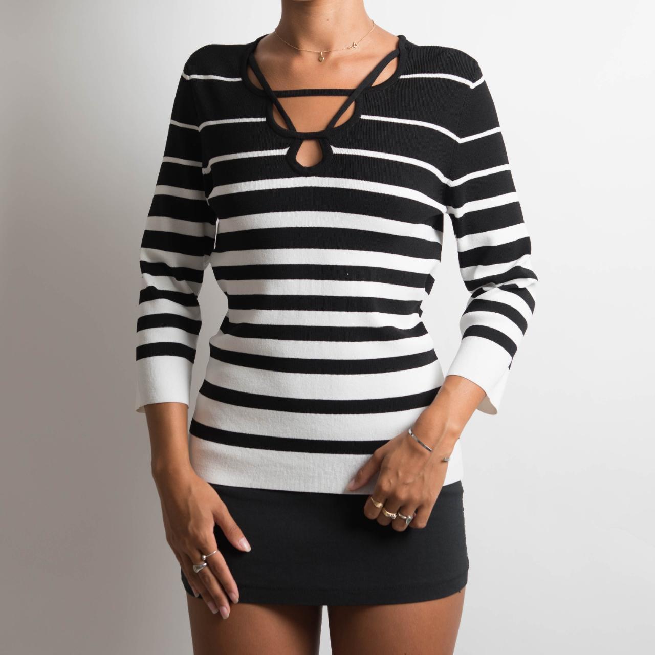 STRIPED KNIT LONG SLEEVE