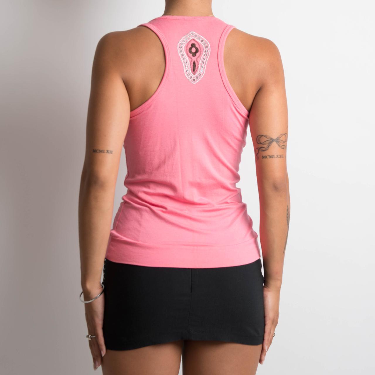 PINK RACERBACK TANK TOP