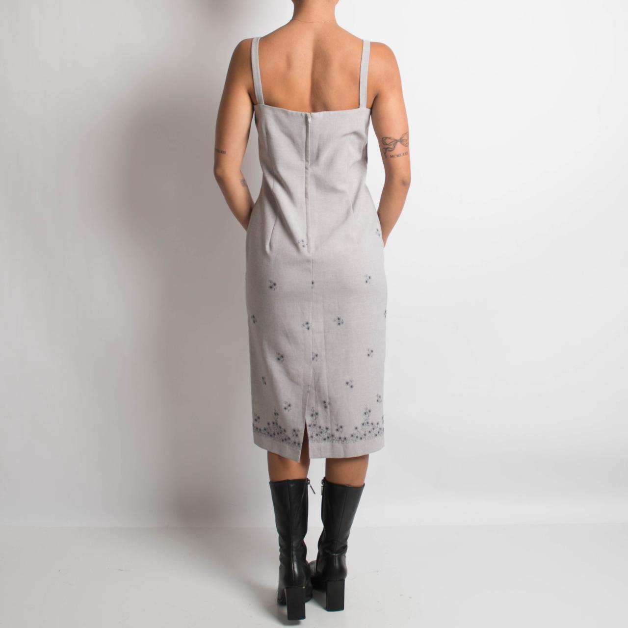 90'S GREY MIDI DRESS