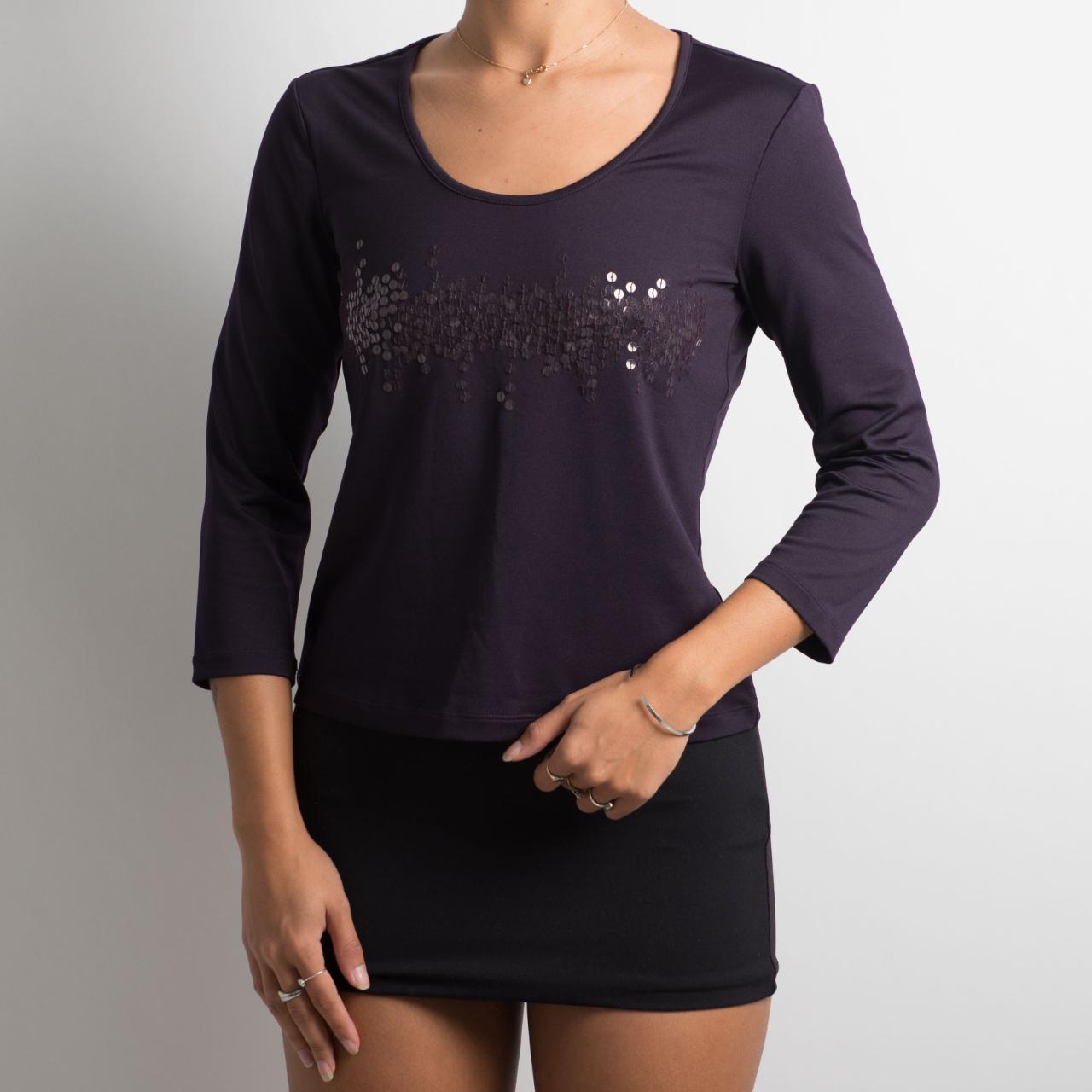 DEEP PURPLE SEQUIN TOP