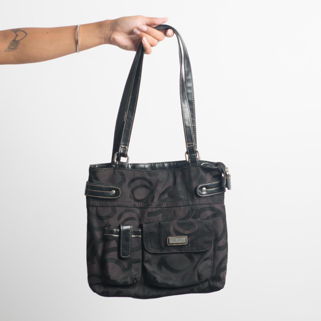 BLACK PATTERNED BAG