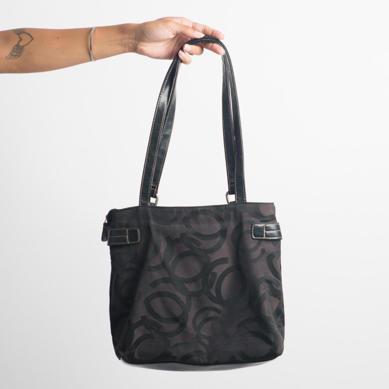 BLACK PATTERNED BAG