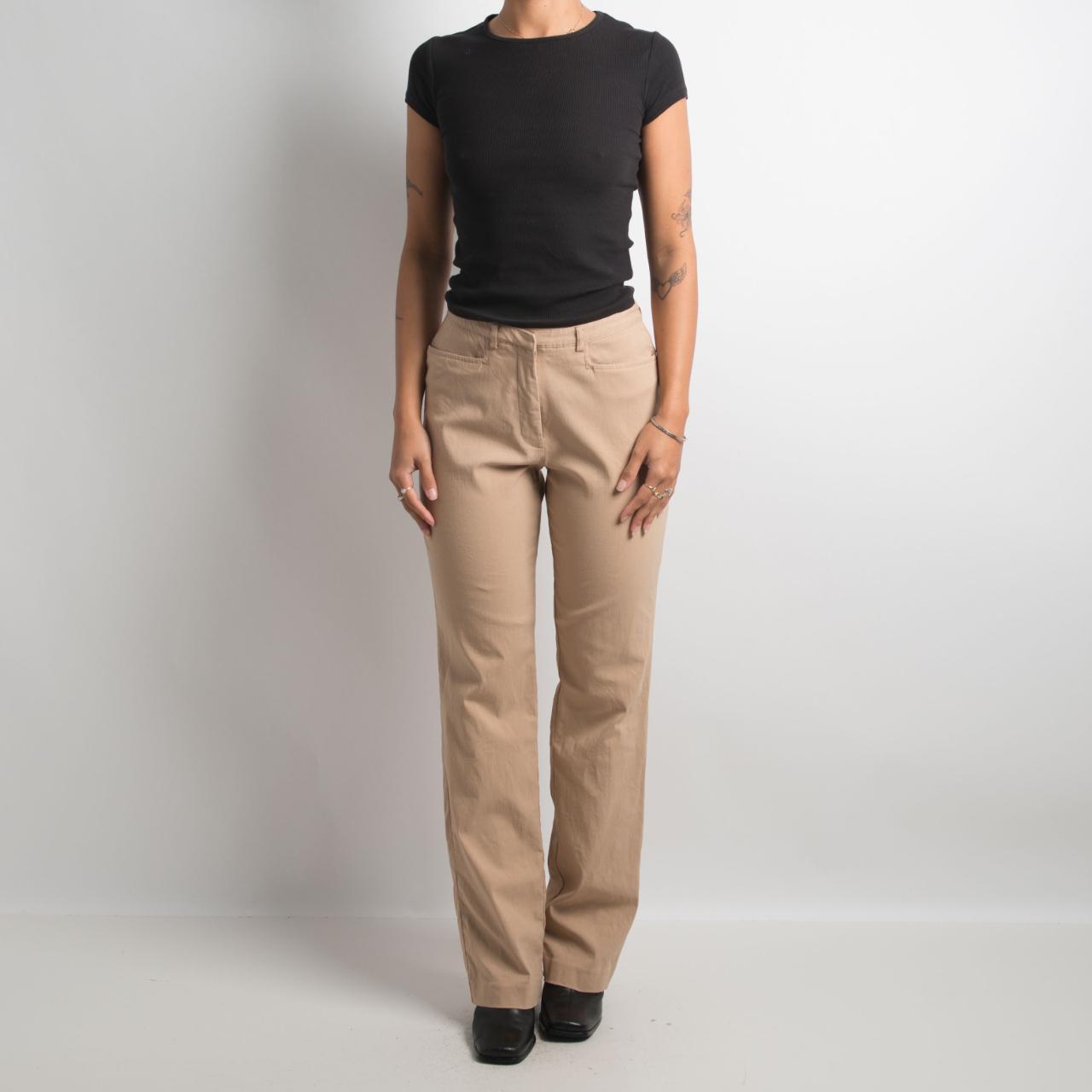 TAN STRAIGHT LEG PANTS