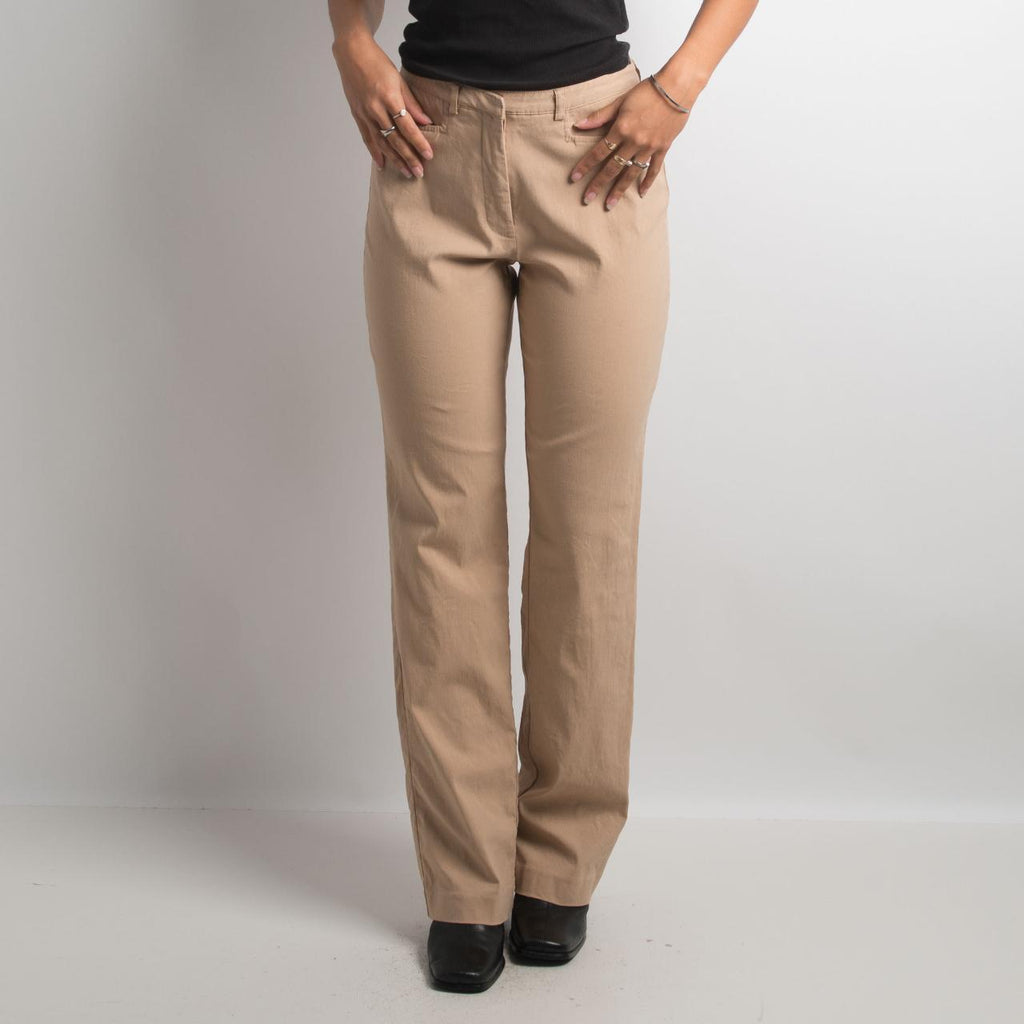 TAN STRAIGHT LEG PANTS