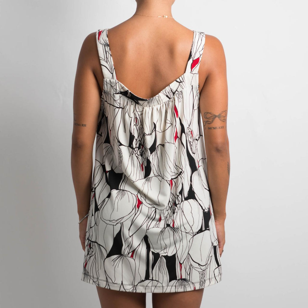 PATTERNED LONGLINE TOP