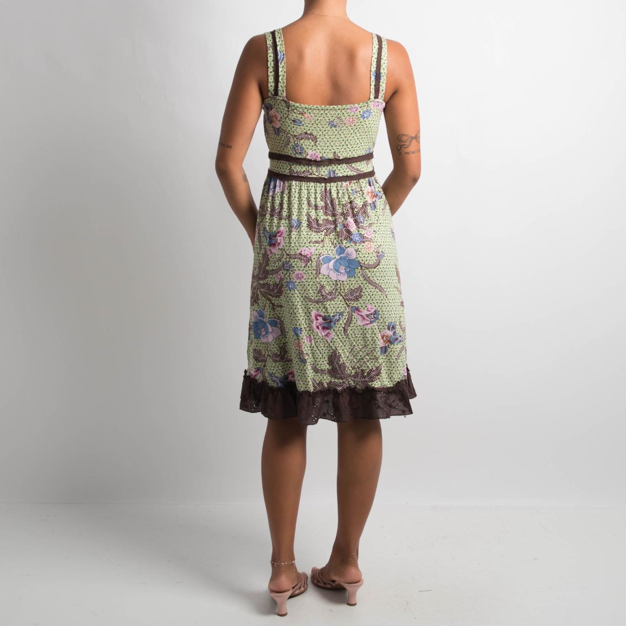 FLORAL PATTERN MIDI DRESS