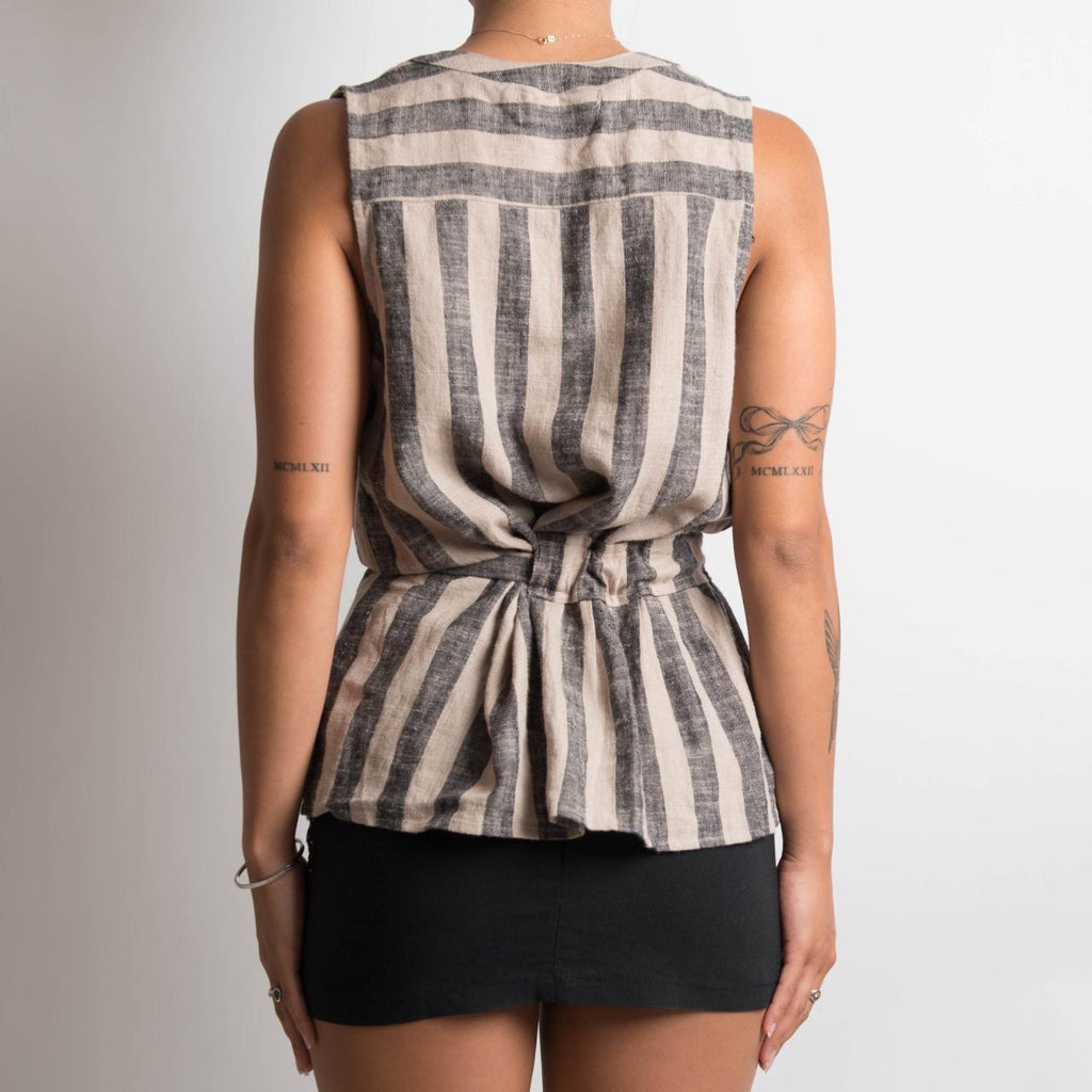 STRIPED SLEEVELESS TOP