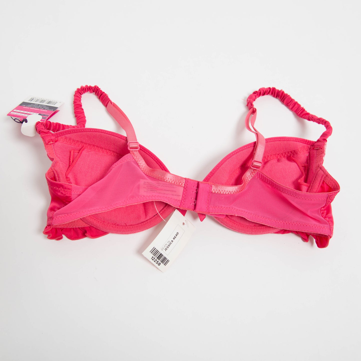 PINK SATIN BRA - 34B