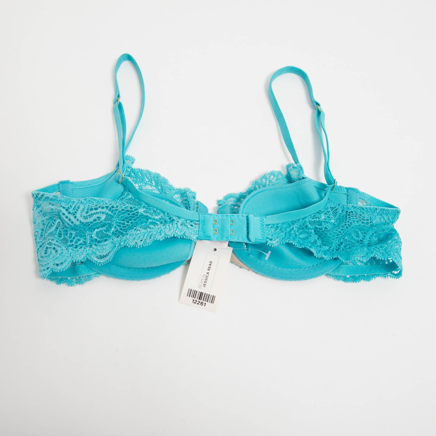 BLUE LACE BRA - 34B