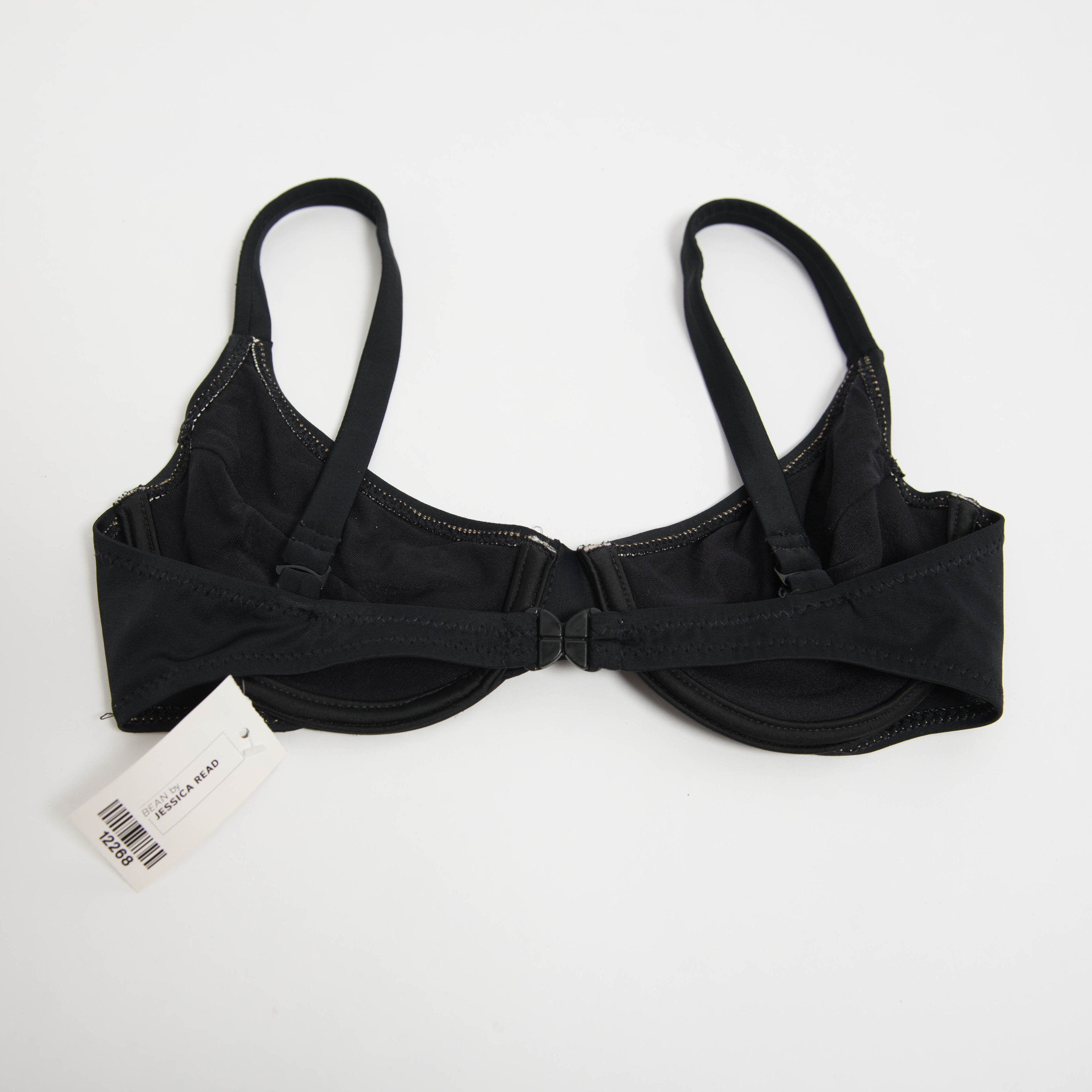 BLACK UNDERWIRE BIKINI TOP