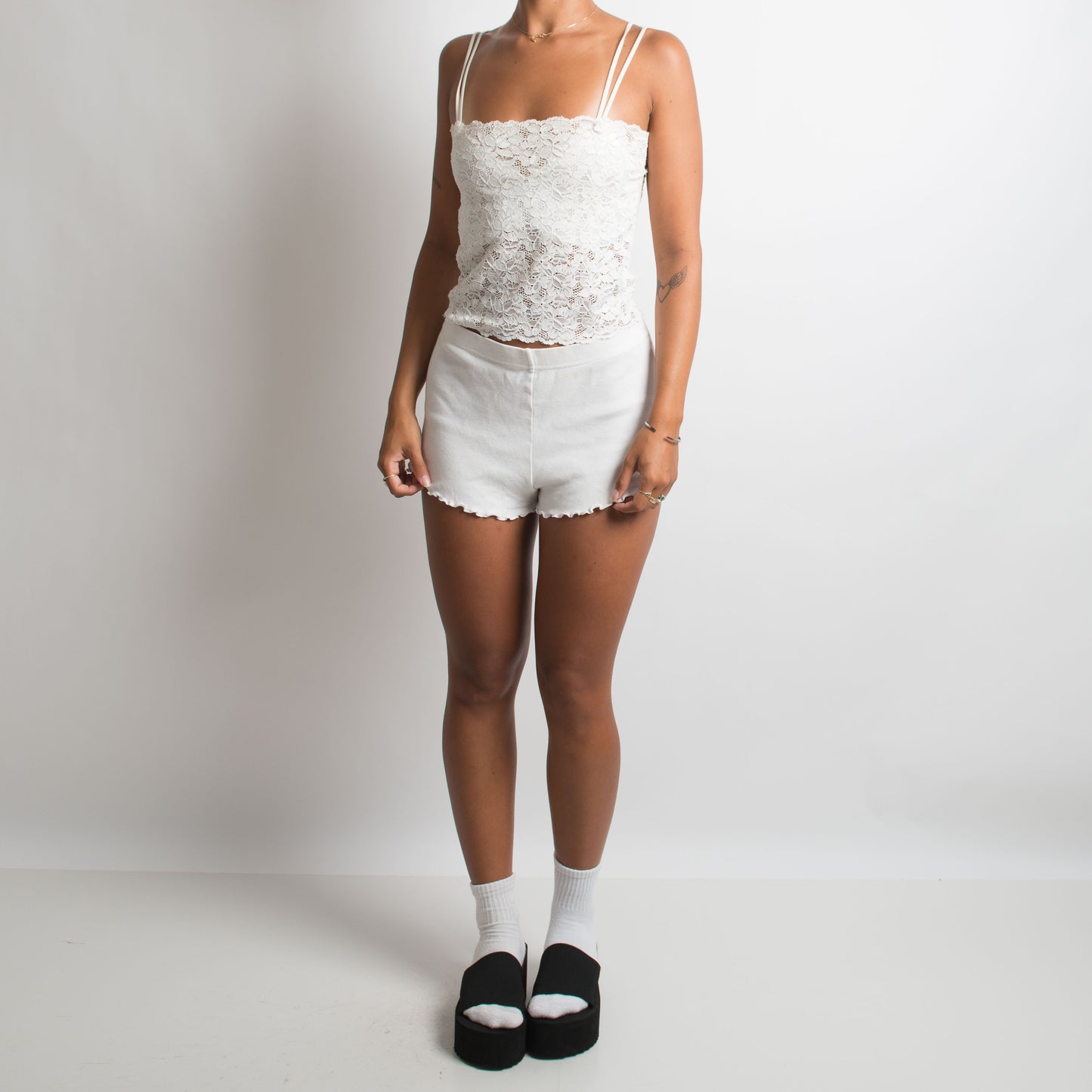 WHITE LACE CAMISOLE