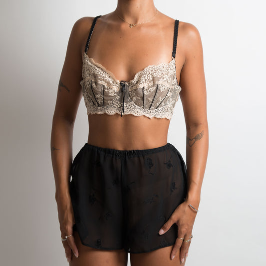 SOUTIEN-GORGE BALCONNET EN DENTELLE CRÈME