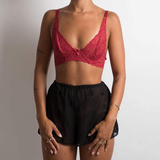 SOUTIEN-GORGE EN DENTELLE ROUGE