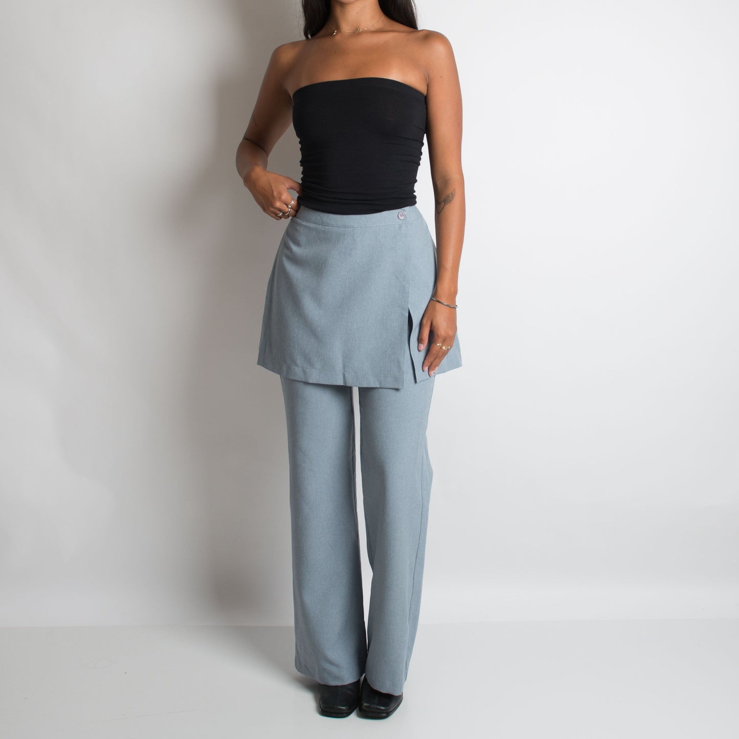 PANTALON JUPE BLEUE