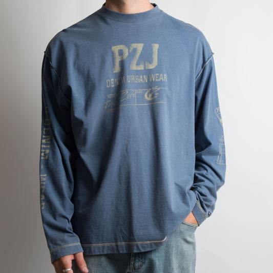 BLUE GRAPHIC LONG SLEEVE